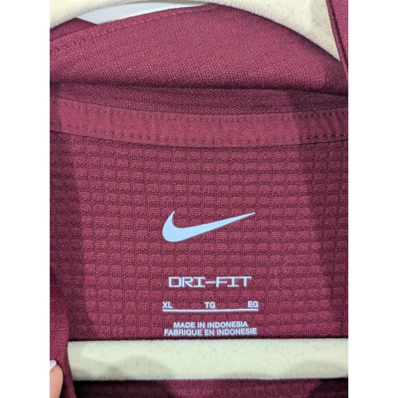 Nike Men's Burgundy Washington Commanders Sideline Dri-FIT Half-Zip Pullover XL - Picture 3 of 8